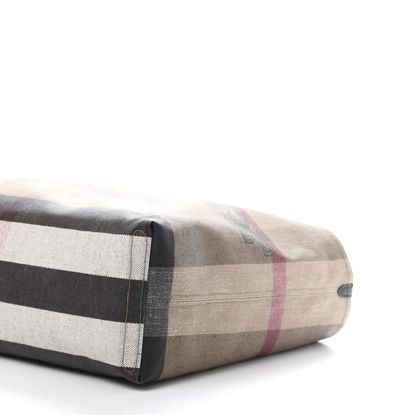 Coated Canvas Mega Check Medium Doodle Tote Black