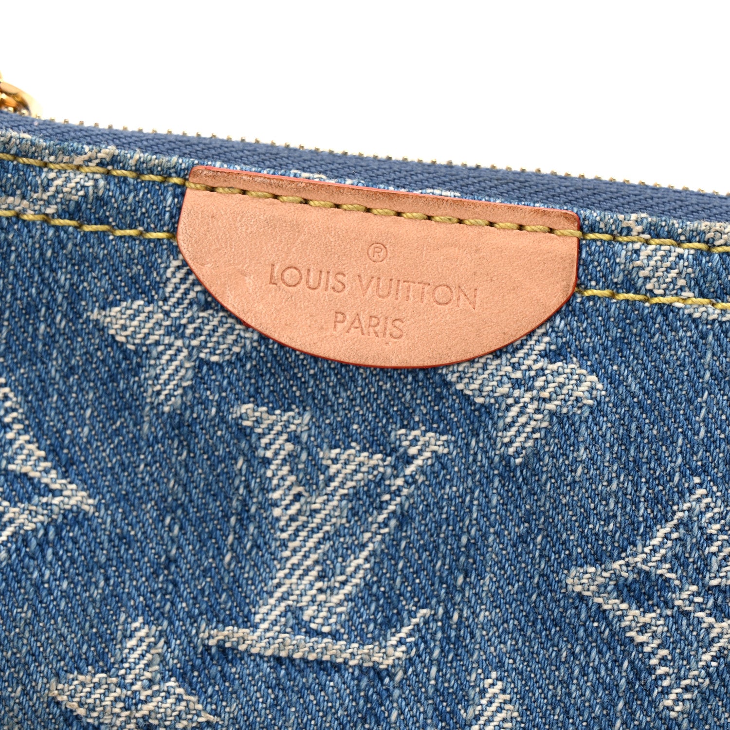 Louis Vuitton Monogram Denim Key Pouch Denim Blue 8 of 8