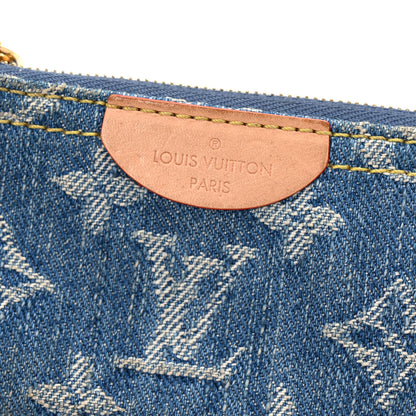 Louis Vuitton Monogram Denim Key Pouch Denim Blue 8 of 8