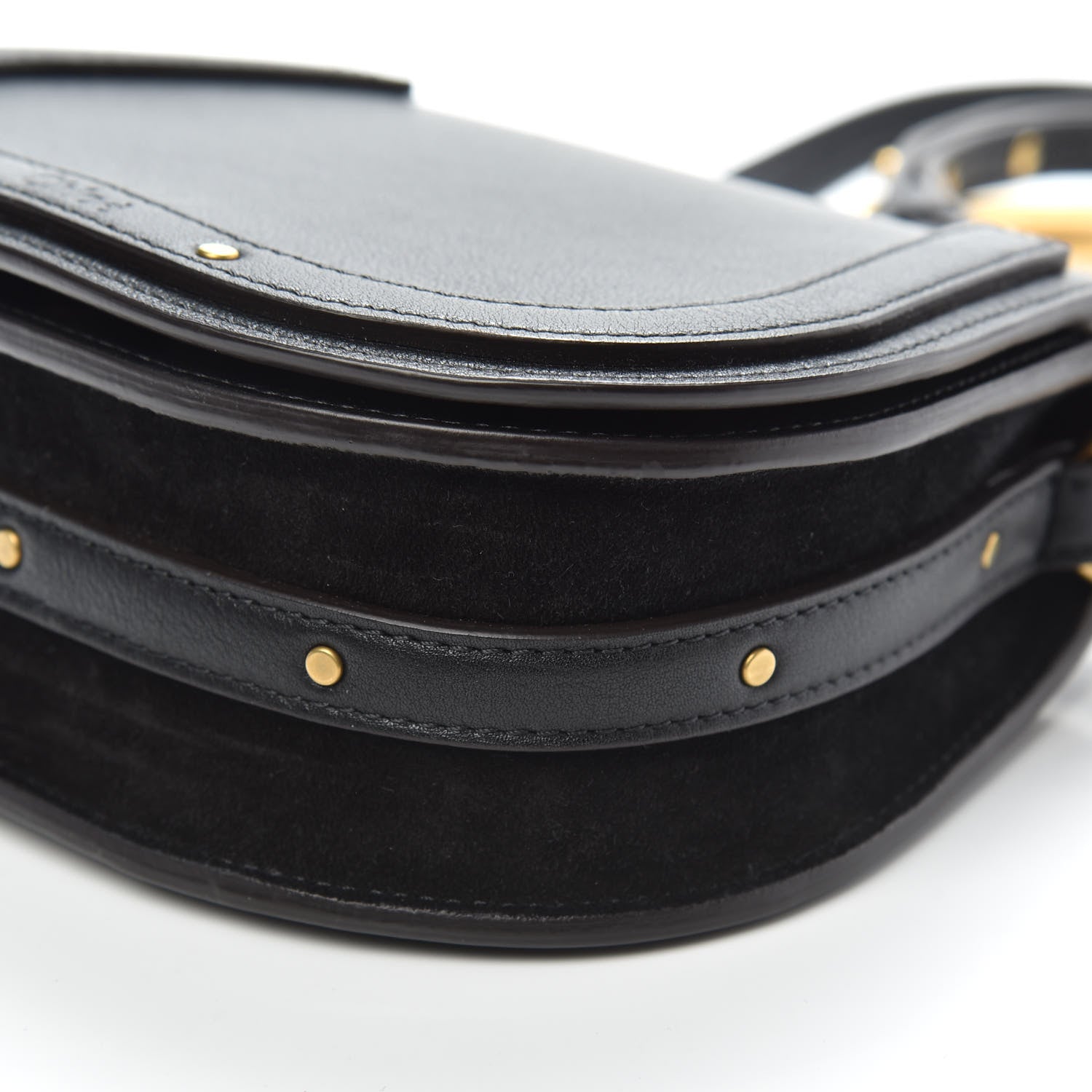 Chloe Calfskin Small Nile Bracelet Bag Black 8 of 10