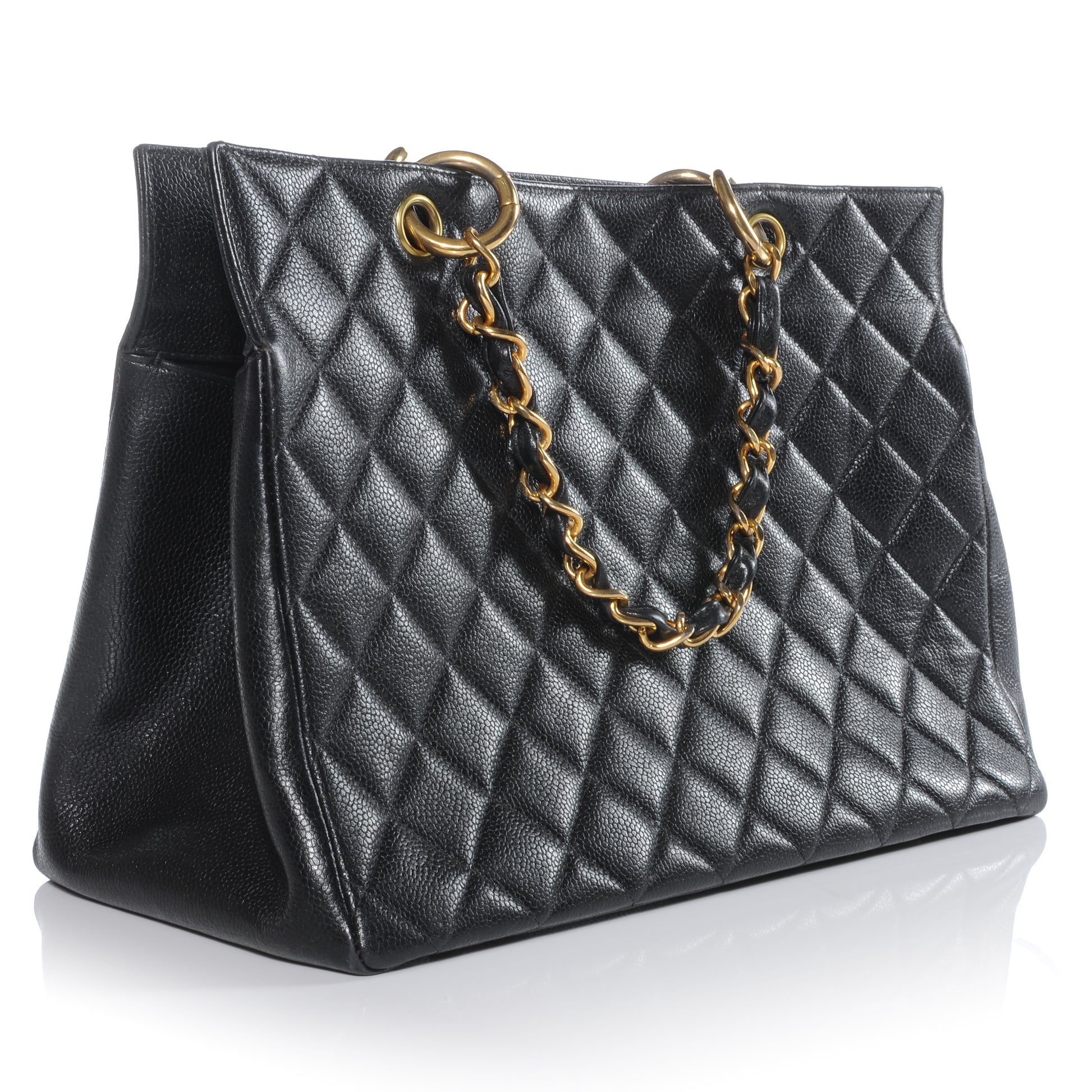 Chanel Caviar Grand Shopping Tote GST Black 3 of 8
