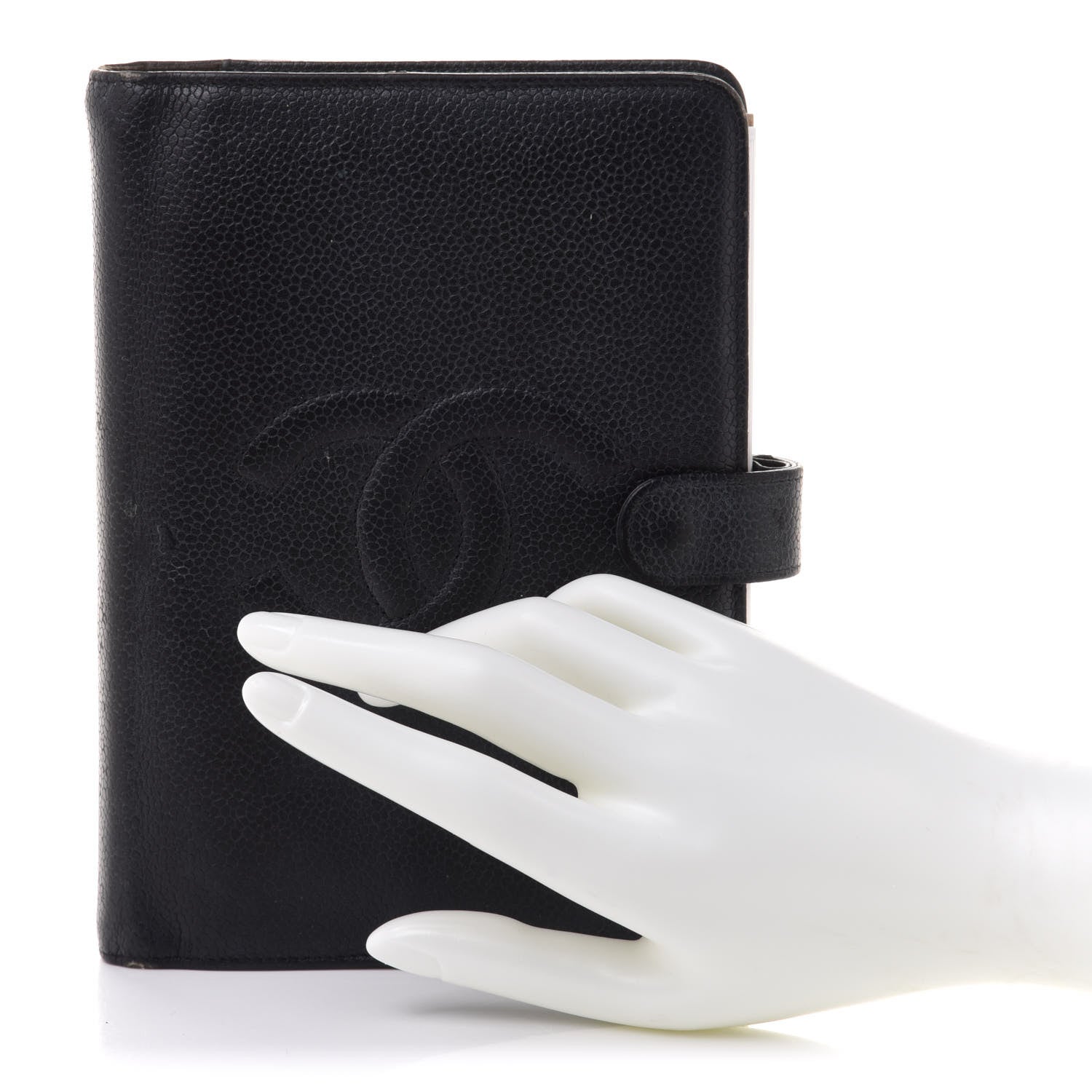 Chanel Caviar Timeless CC Ring Agenda Planner Black 2 of 8
