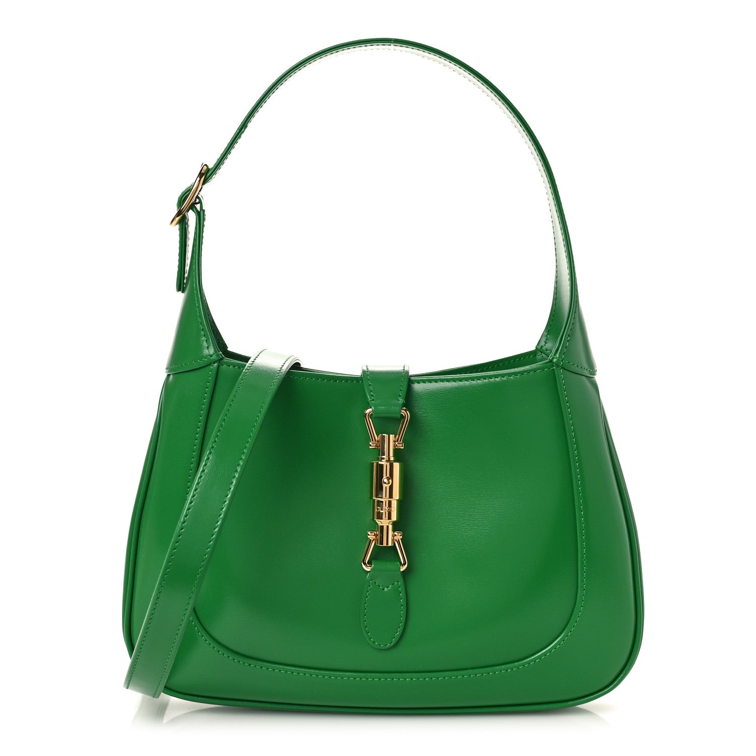 Gucci Boarded Dyana Lux Calfskin Small Jackie 1961 Hobo Emerald 1 of 9