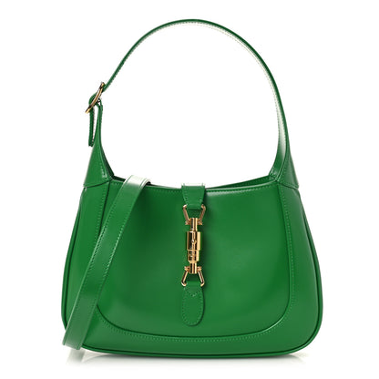 Gucci Boarded Dyana Lux Calfskin Small Jackie 1961 Hobo Emerald 1 of 9