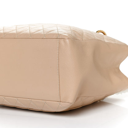 Chanel Caviar Quilted Grand Shopping Tote GST Beige 10 of 12