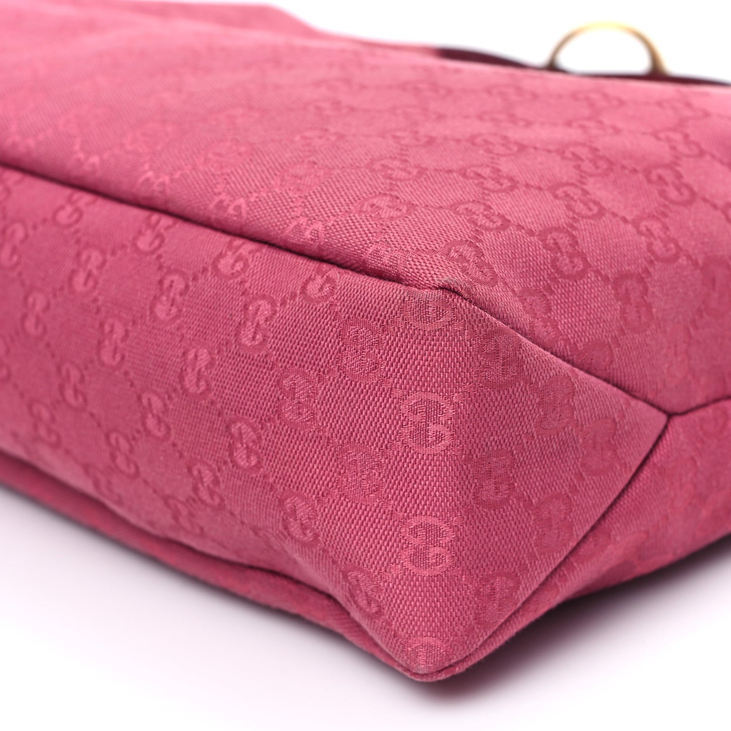 Monogram Medium Horsebit Chain Hobo Fuchsia