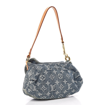 Louis Vuitton Monogram Denim Mini Pleaty Blue 3 of 10