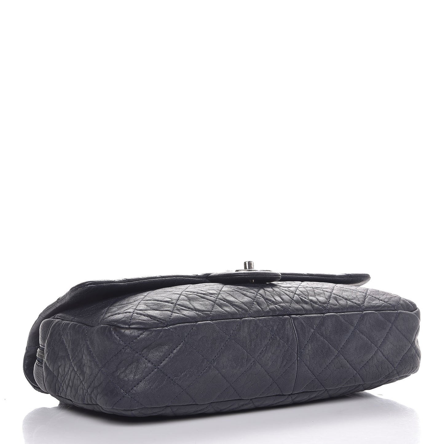 Sheepskin Quilted Jumbo Easy Flap Navy Blue