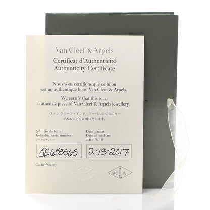 Van Cleef & Arpels 18K White Gold Diamond Perlee Pendant Necklace 8 of 9