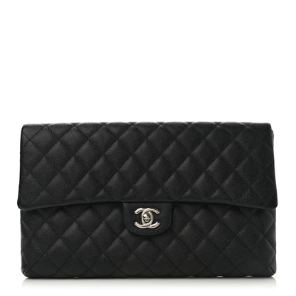Chanel Caviar Quilted Flap Clutch Black 1 of 6
