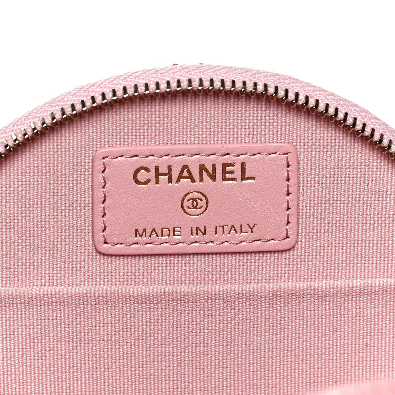 Chanel Caviar Quilted Round Handle With Care Vanity With Chain Pink 6 of 12