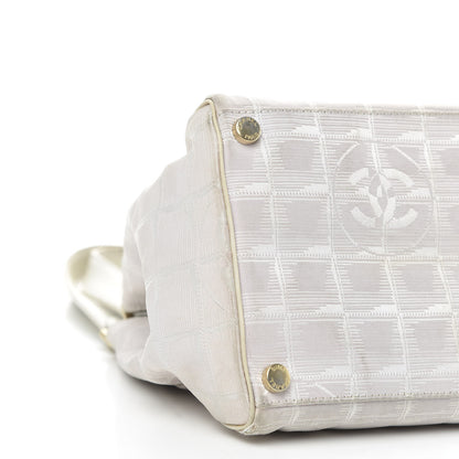 Chanel Nylon Travel Shoulder Bag White 8 of 16
