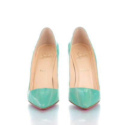 Christian Louboutin Eel Pigalle 120 Pumps 38 Pistachio 2 of 8