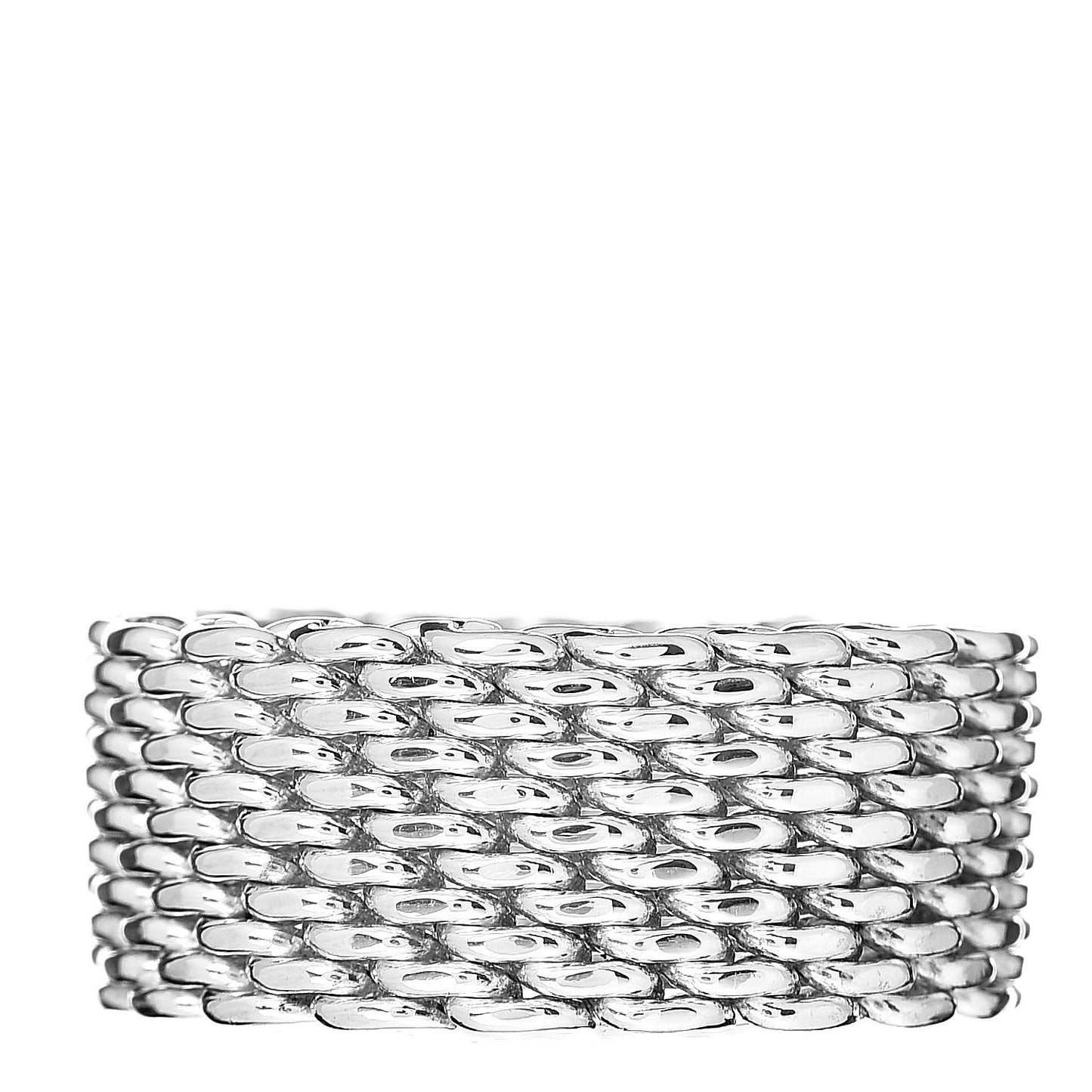 Sterling Silver Mesh Somerset Ring 52 6