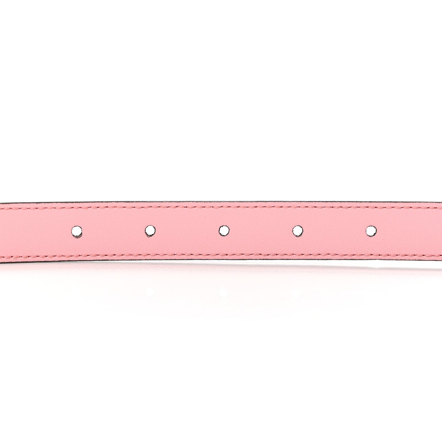 Moon Calfskin Palladium Double G 20mm Belt 100 40 Wild Rose