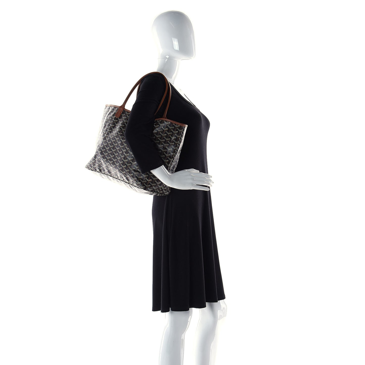 Goyardine Saint Louis PM Black Gold