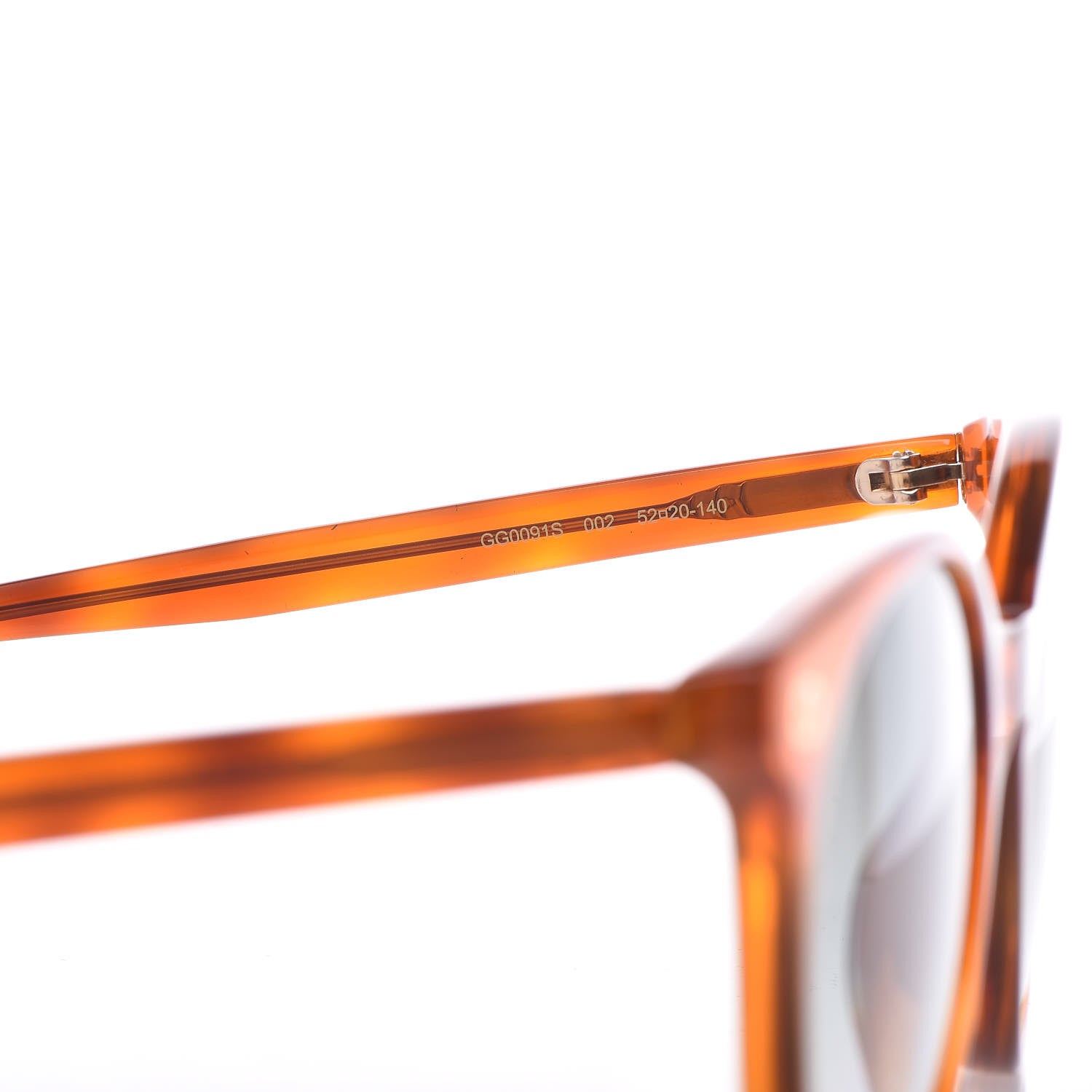 Gucci Round Frame Sunglasses GG0091S Tortoise 5 of 6