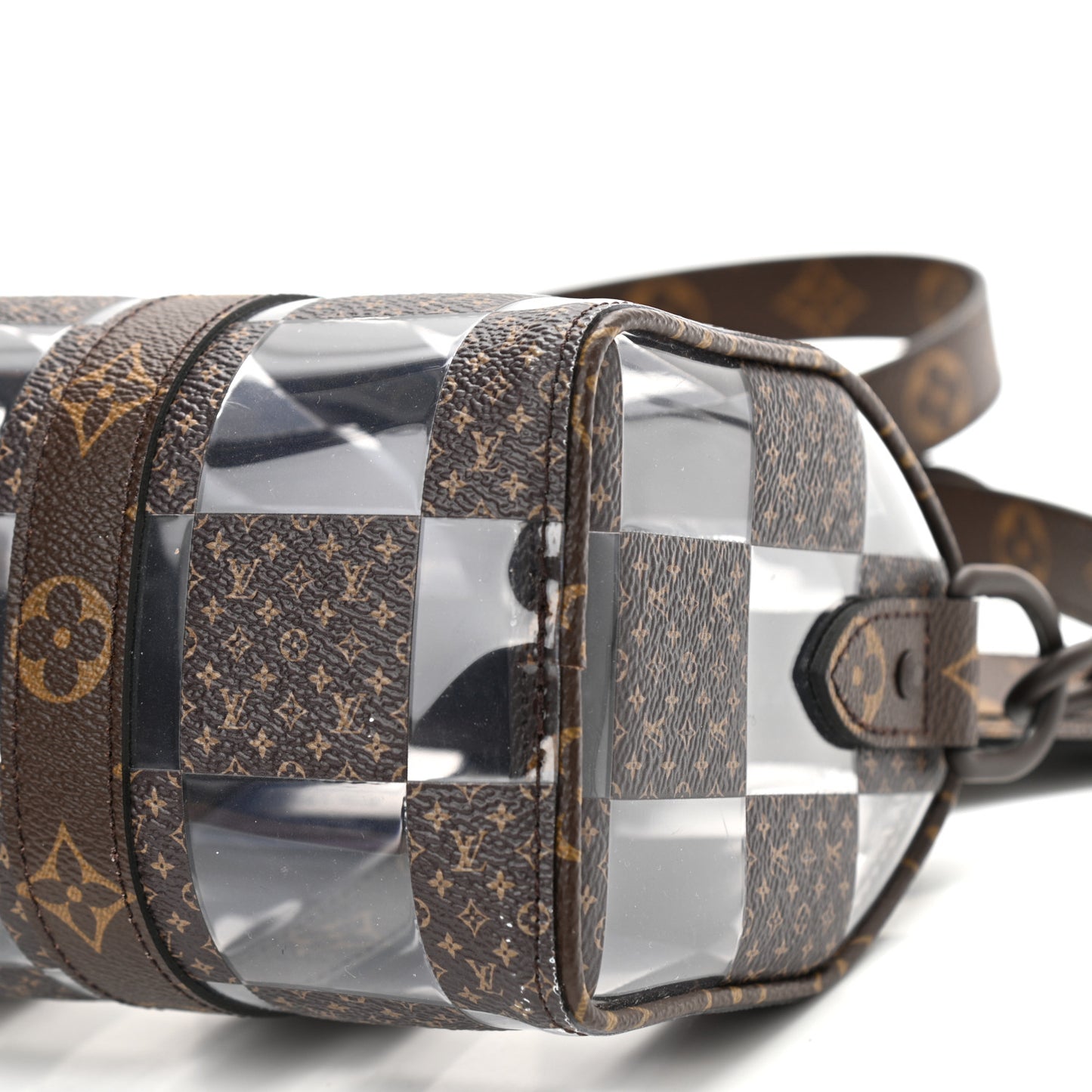 PVC Monogram Chess Keepall Bandouliere 25