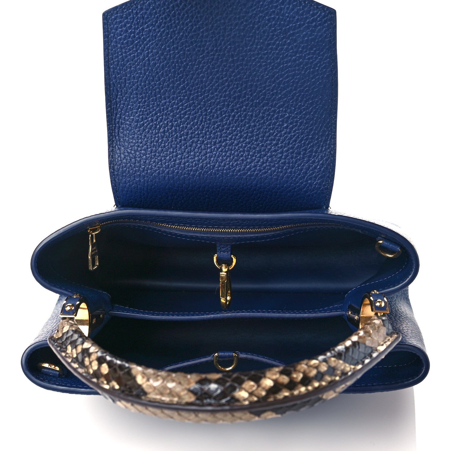 Louis Vuitton Taurillon Python Capucines PM 6 of 10