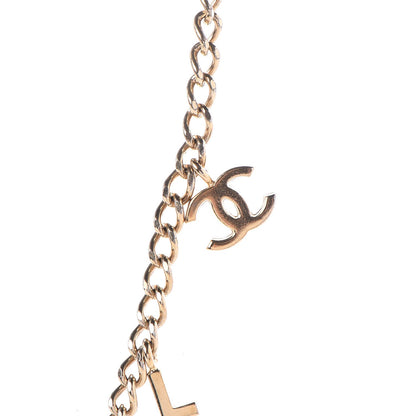 Chanel Logo Necklace Gold 4 of 7