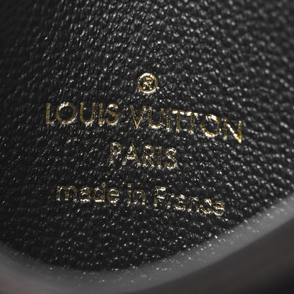 Louis Vuitton Lambskin Embossed Monogram LV Charms Porte Coussin Card Holder Black 6 of 7
