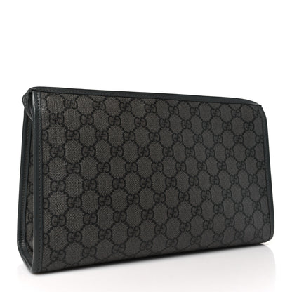 Gucci GG Supreme Monogram Ophidia GG Toiletry Case Grey Black 3 of 10