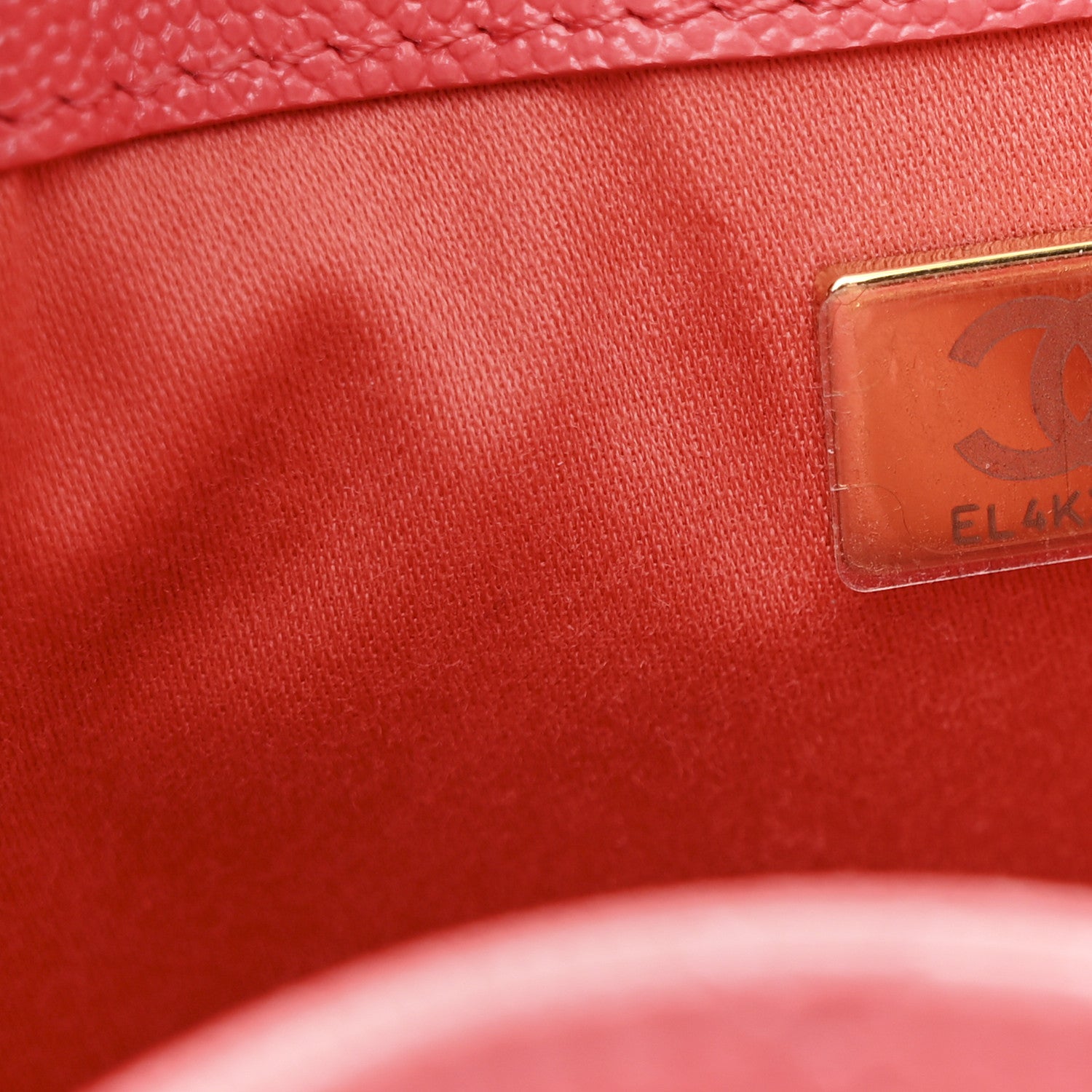 Chanel Caviar Quilted Mini Chanel 25 Handbag Coral 7 of 10