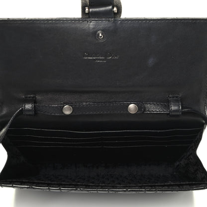 Christian Dior Patent Cannage Crossbody Wallet Black 5 of 9