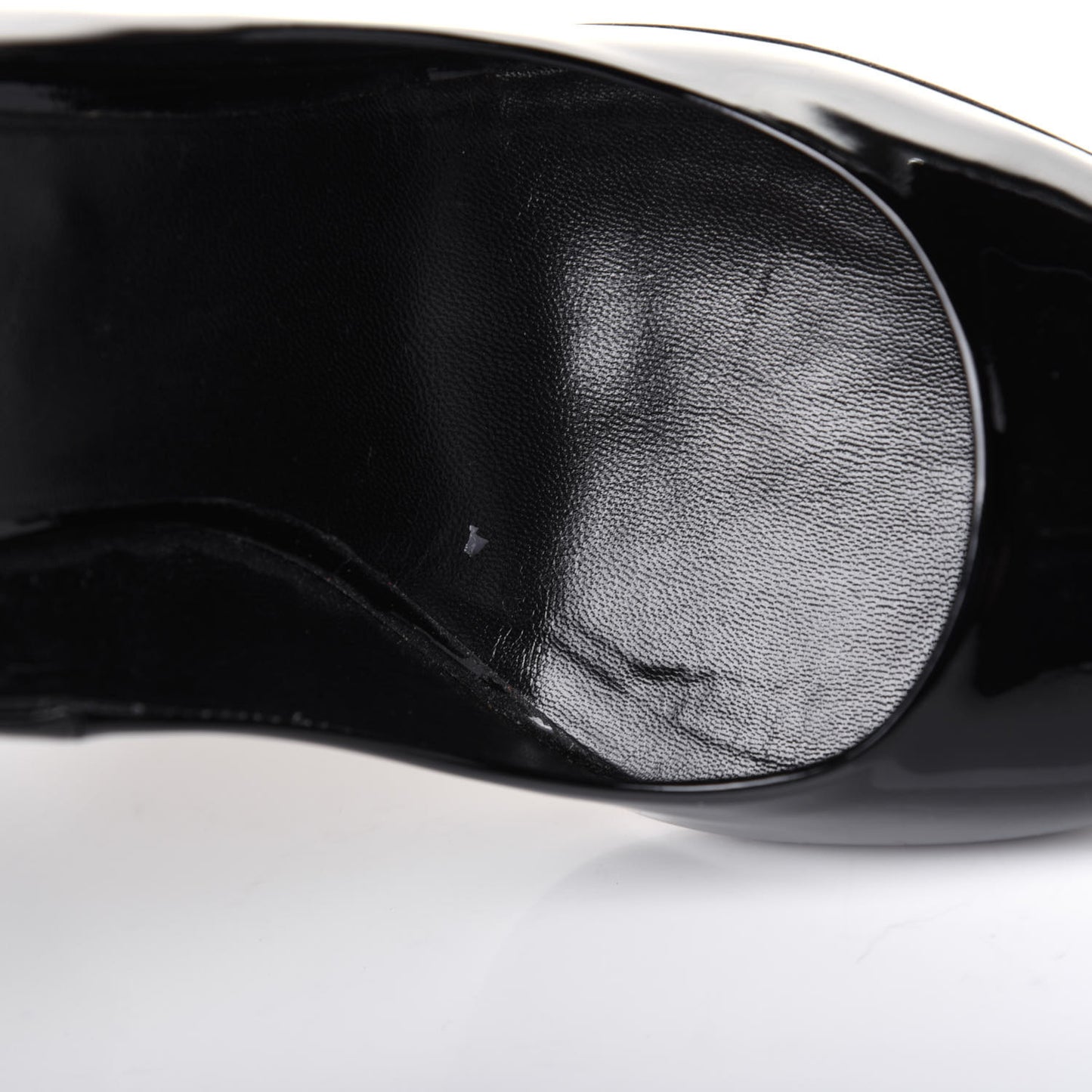 Patent Calfskin Pumps 38 Black