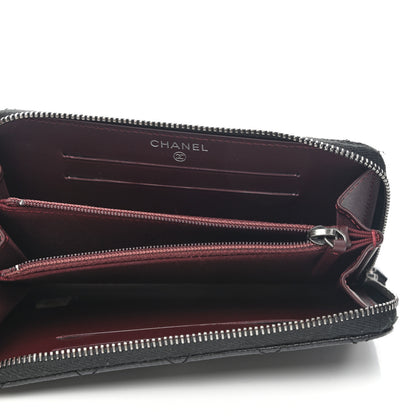 Chanel Caviar Quilted Medium Zip Around Wallet Black 5 of 11