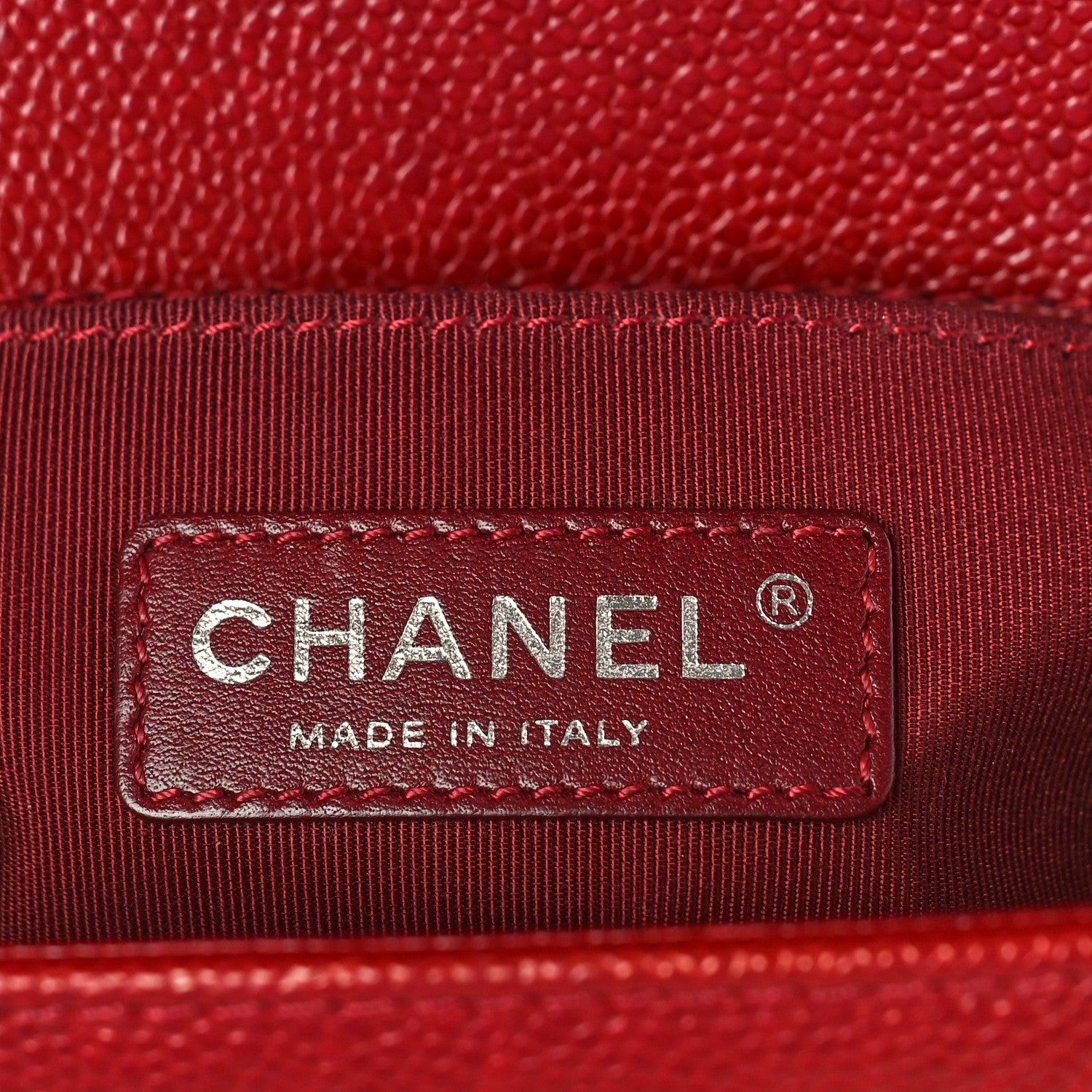 Chanel Caviar Quilted Small Boy Flap Dark Red 6 of 9