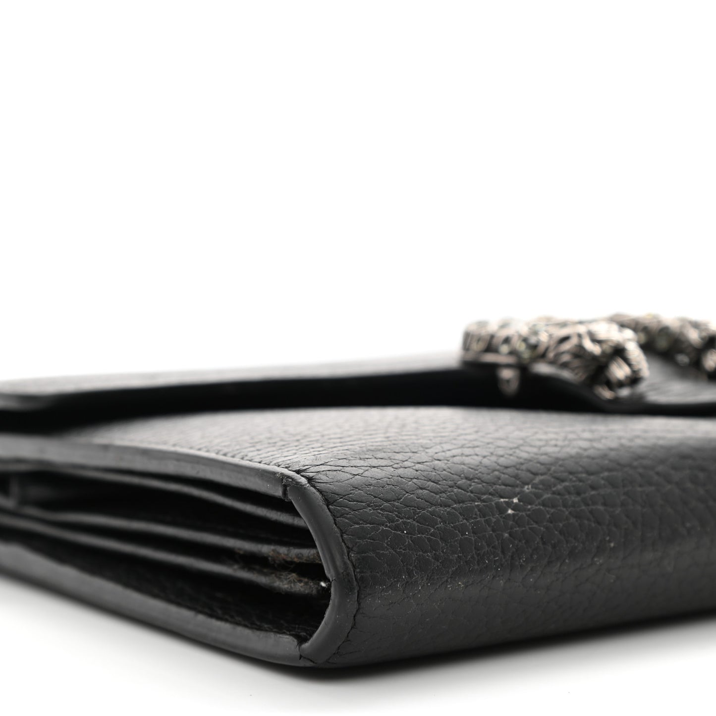 Calfskin Mini Dionysus Chain Wallet Black