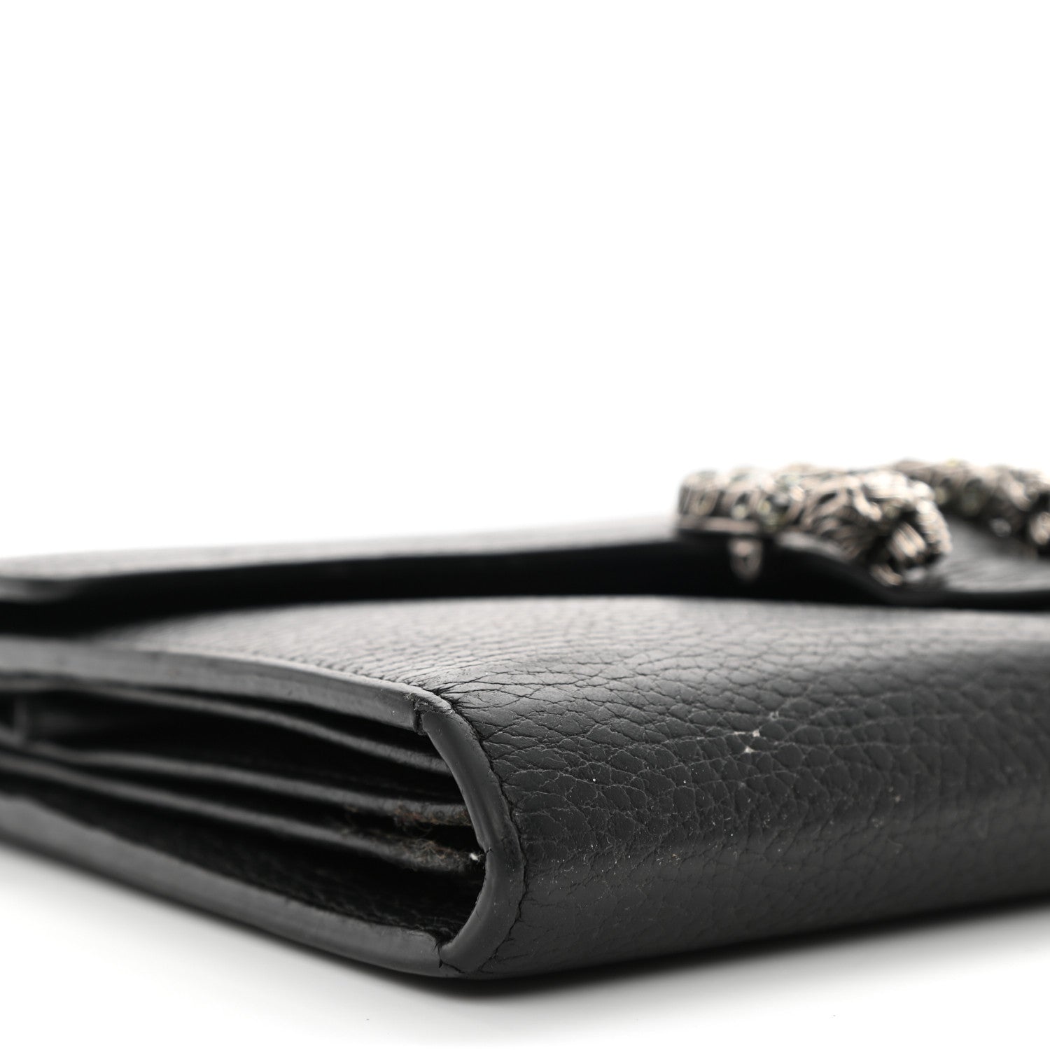 Gucci Calfskin Mini Dionysus Chain Wallet Black 8 of 12
