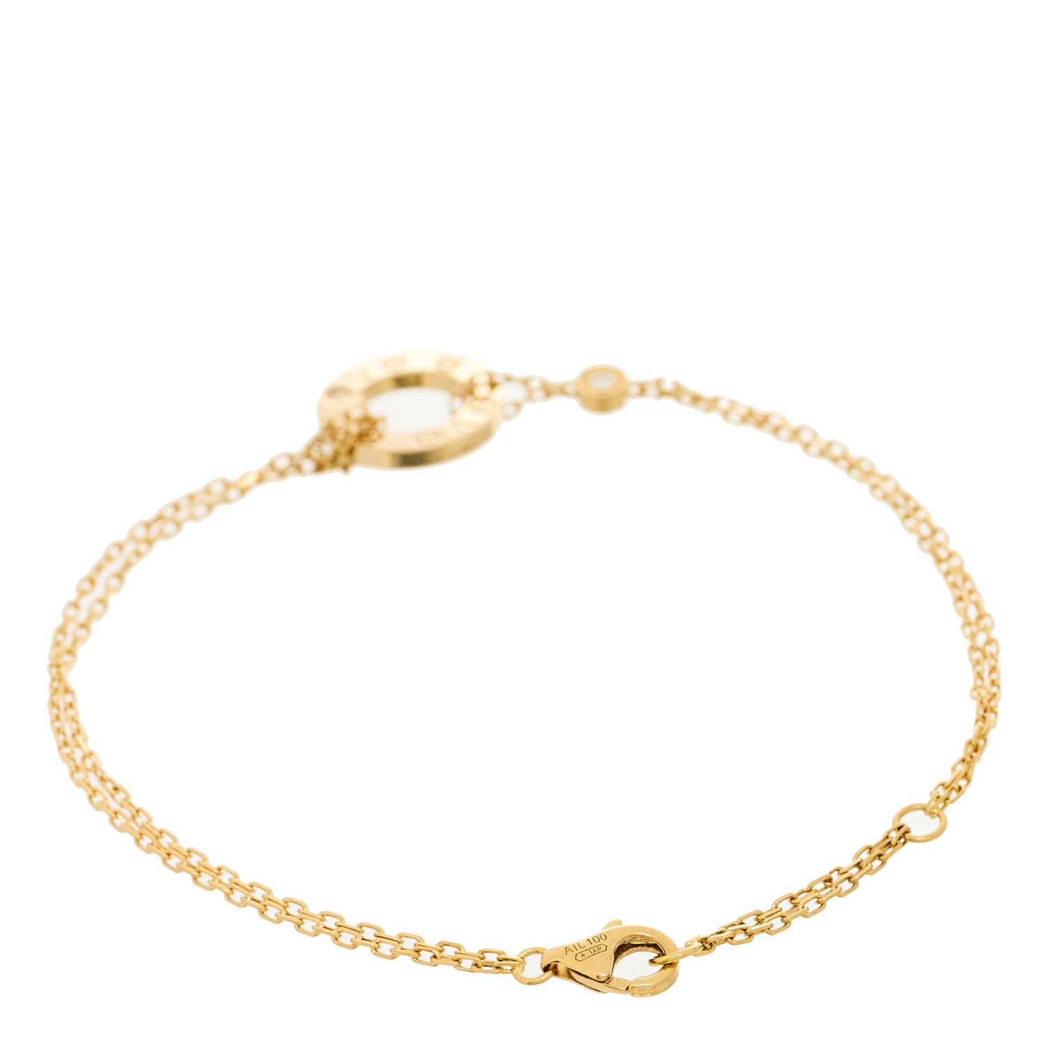 Cartier 18K Yellow Gold Diamond Love Bracelet 2 of 4