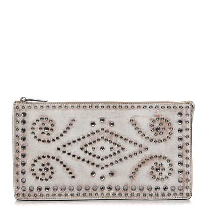 Prada Vitello Vintage Studded Clutch 1 of 12