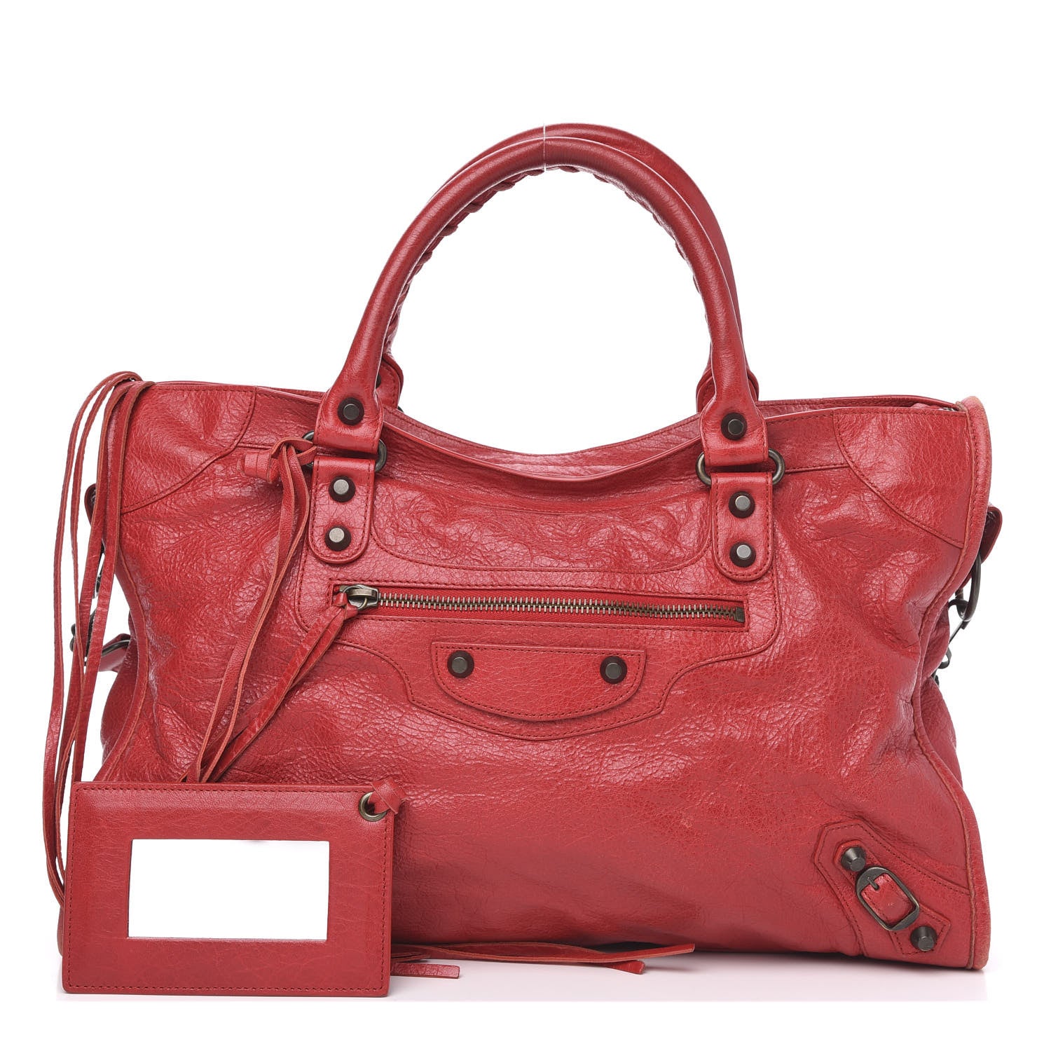Balenciaga Agneau Classic Hardware City Rouge Cardinal 1 of 12