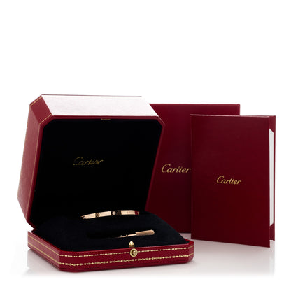 Cartier 18K Pink Gold 6 Diamond Small LOVE Bracelet 16 5 of 5