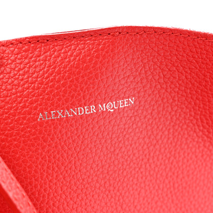 Alexander McQueen Grained Calfskin Skull Open Shopper Tote Red 7 of 11