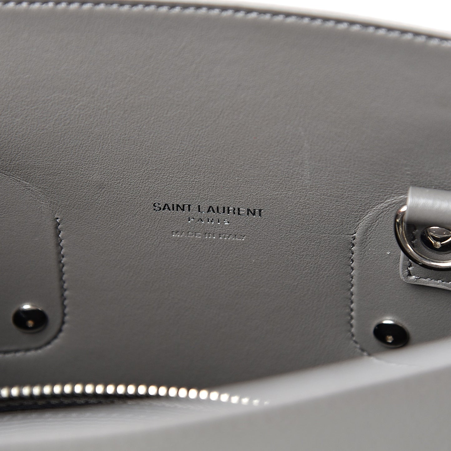 Grained Calfskin Small Sac De Jour Fog