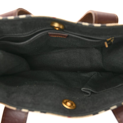Burberry Haymarket Check Small Tote Brown 5 of 12