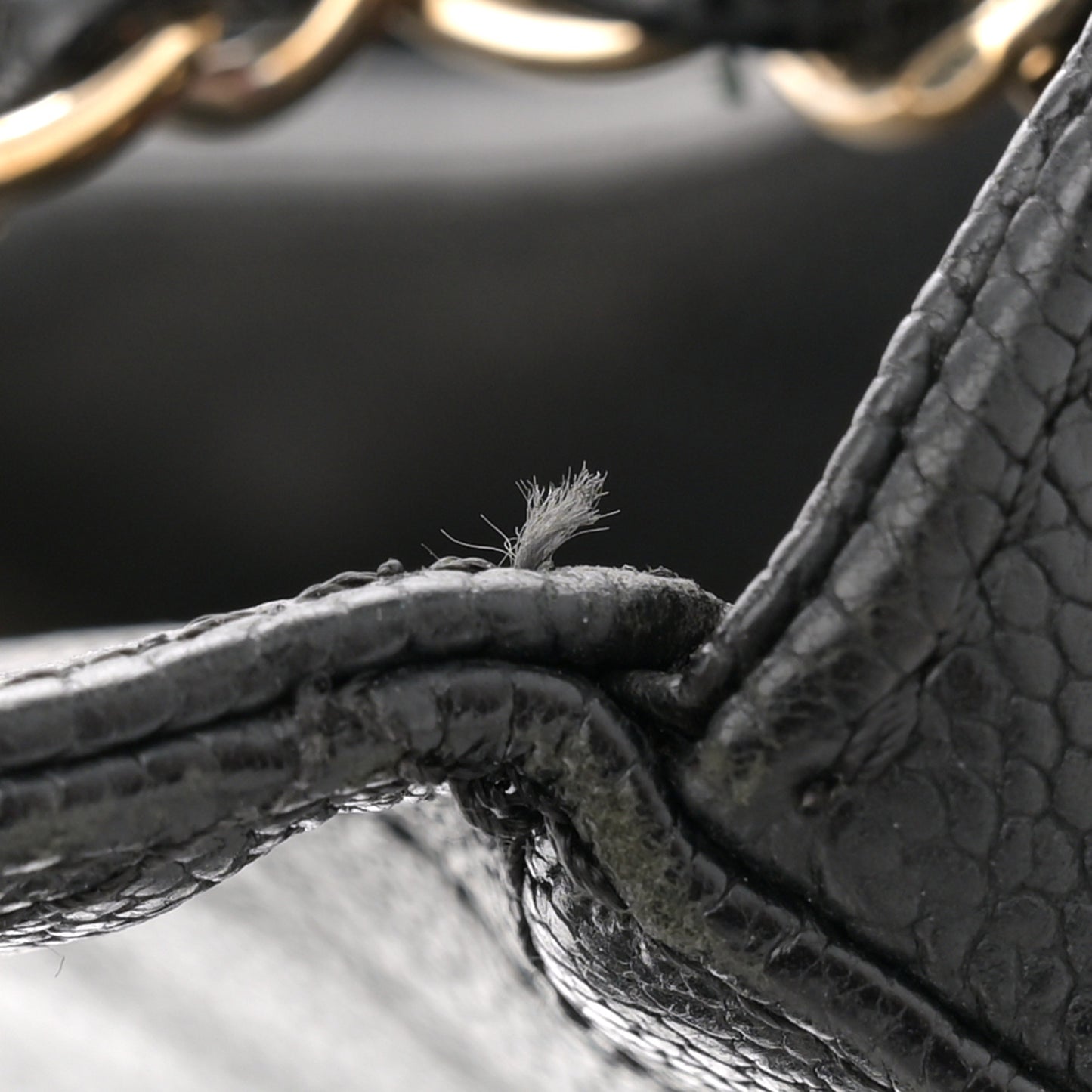 Grained Calfskin Quilted Small Cuba Top Handle Flap Black
