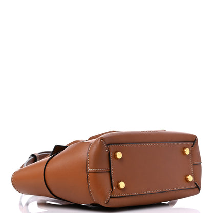 Bottega Veneta French Calfskin Maxi Intrecciato Mini Arco Wood 4 of 11