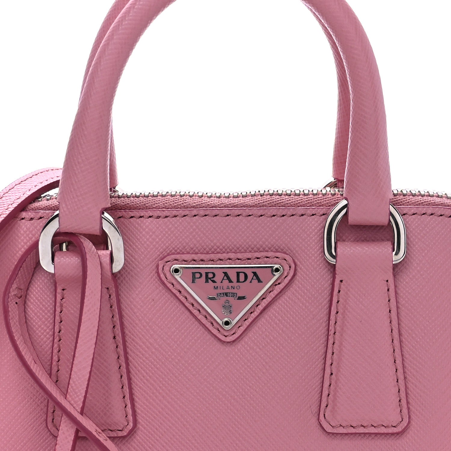 Prada Saffiano Lux Mini Promenade Tote Petalo 9 of 11