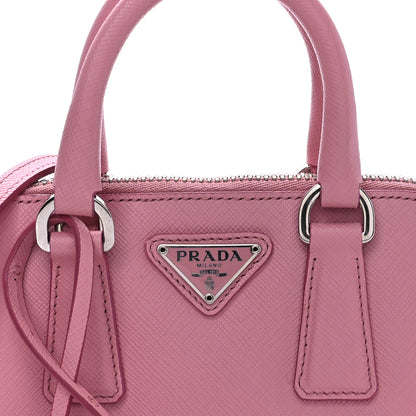 Prada Saffiano Lux Mini Promenade Tote Petalo 9 of 11