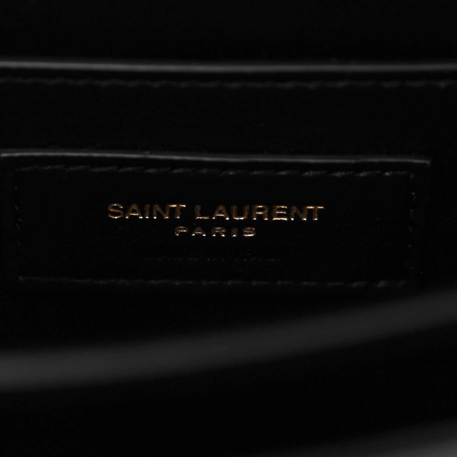 Saint Laurent Calfskin Crocodile Embossed Mini Classic Monogram Cassandra Top Handle Black 6 of 9