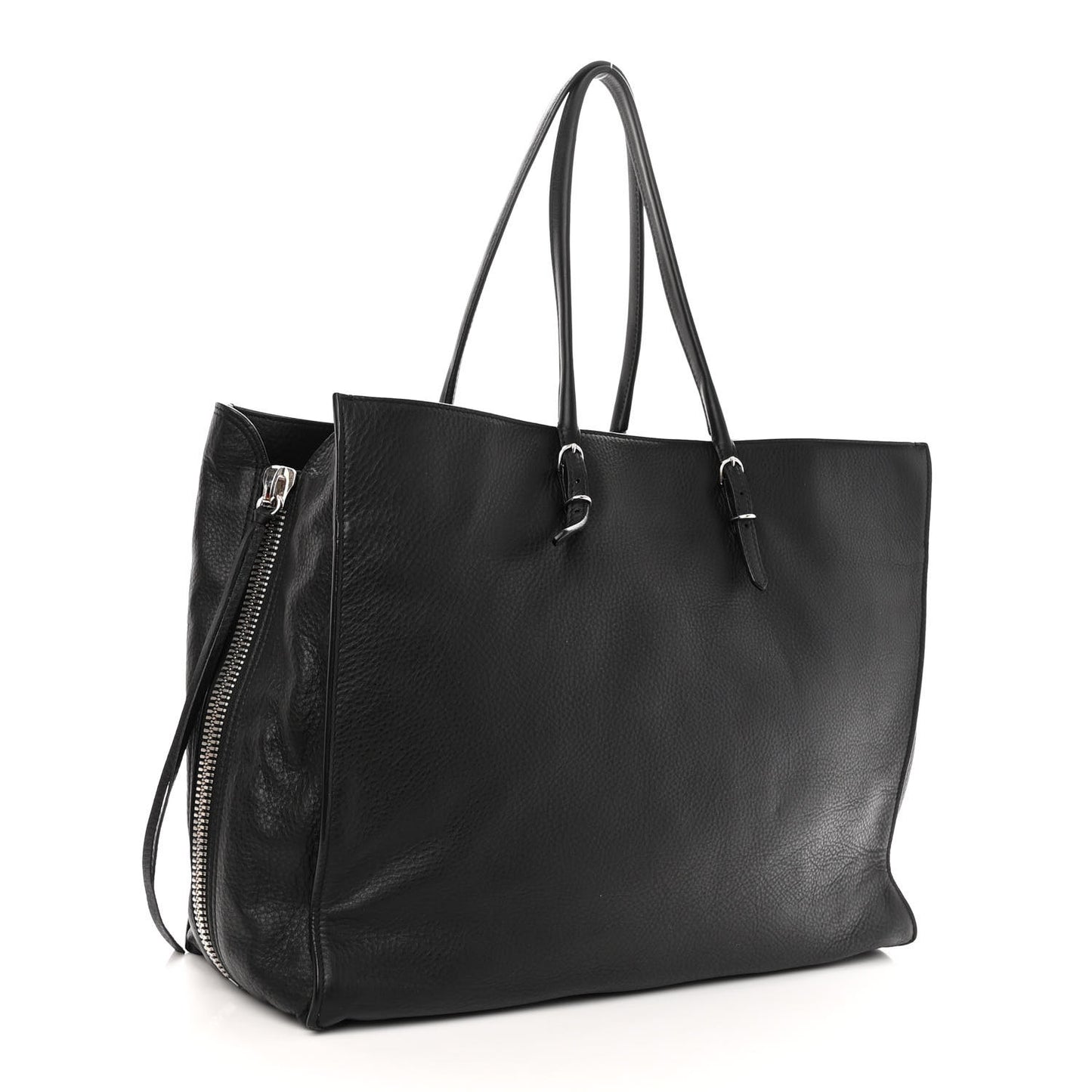 Veau Papier A6 Zip Around Tote Black