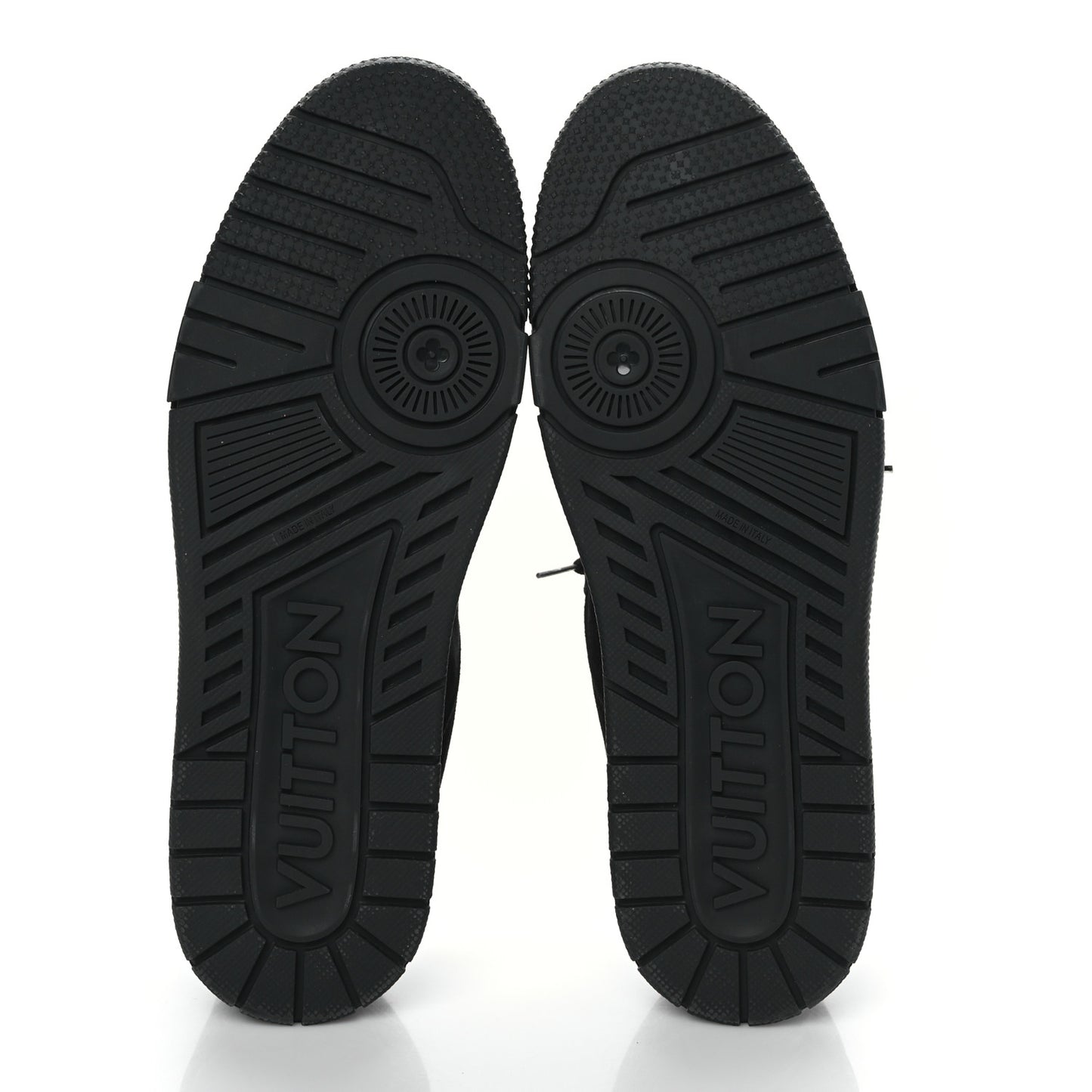 Suede Mens LV Trainer Sneakers 9.5 Black