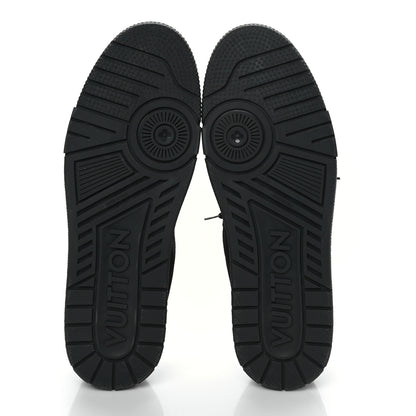Louis Vuitton Suede Mens LV Trainer Sneakers 9.5 Black 6 of 9