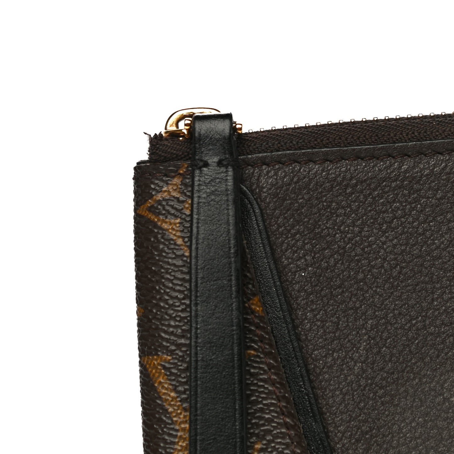 Monogram Veau Cachemire W Pochette Chocolate