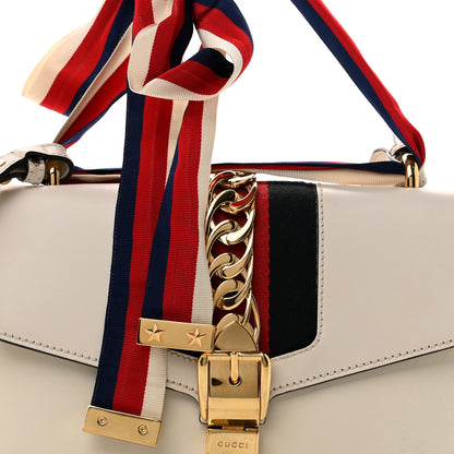 Gucci Calfskin Small Sylvie Shoulder Bag Off White 7 of 15